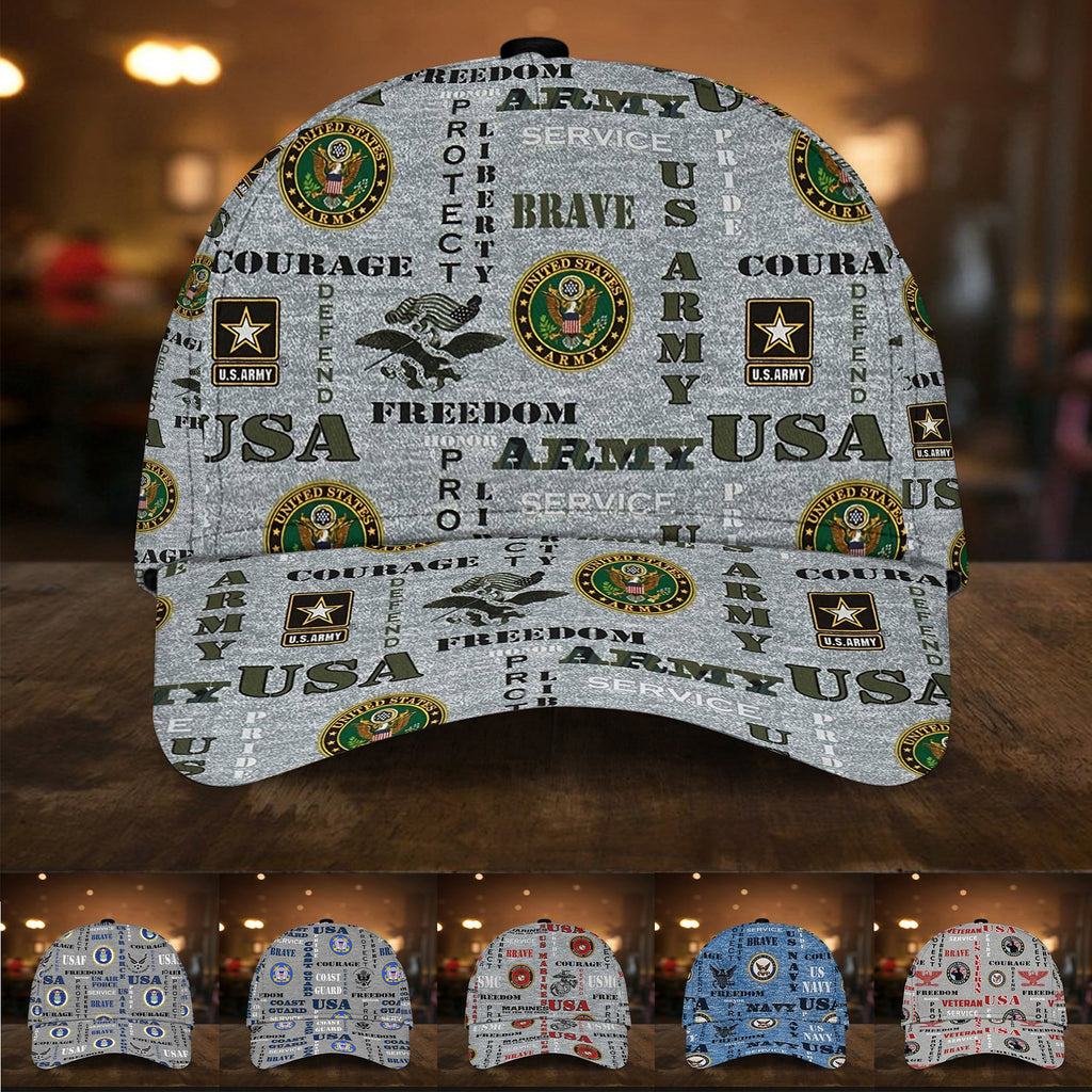 Honor Defend Freedom U.S Veteran Multiservice Premium Cap
