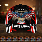 Land Of The Free U.S. Veteran 3D Cap