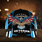 Land Of The Free U.S. Veteran 3D Cap