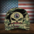 Colorful Puniskull Multiservice U.S Veteran Cap