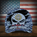 Colorful Puniskull Multiservice U.S Veteran Cap