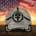 Badass Puniskull Multiservice U.S Veteran Cap