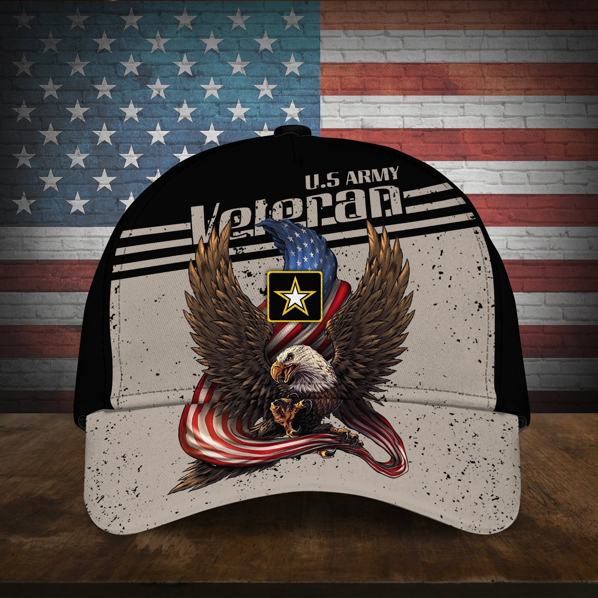 American Cool Eagle Multiservice U.S Veteran Cap