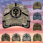 Badass Puniskull Multiservice U.S Veteran Cap
