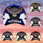 Premium Land Of The Free U.S. Veteran 3D Cap