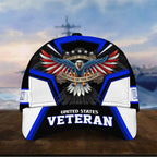 Premium Land Of The Free U.S. Veteran 3D Cap