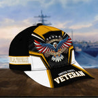 Premium Land Of The Free U.S. Veteran 3D Cap