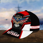 Premium Land Of The Free U.S. Veteran 3D Cap