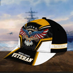Premium Land Of The Free U.S. Veteran 3D Cap