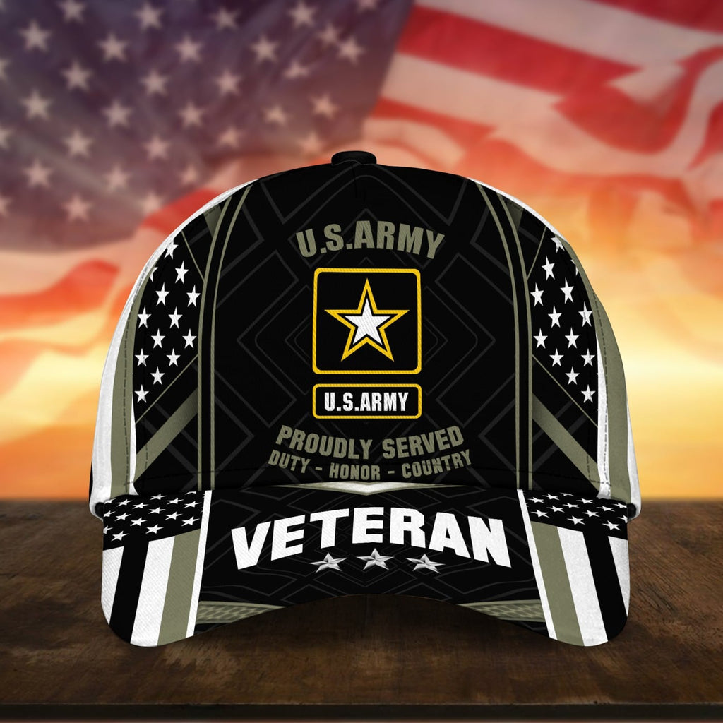 Premium U.S Multiple Service Veteran 3D Cap