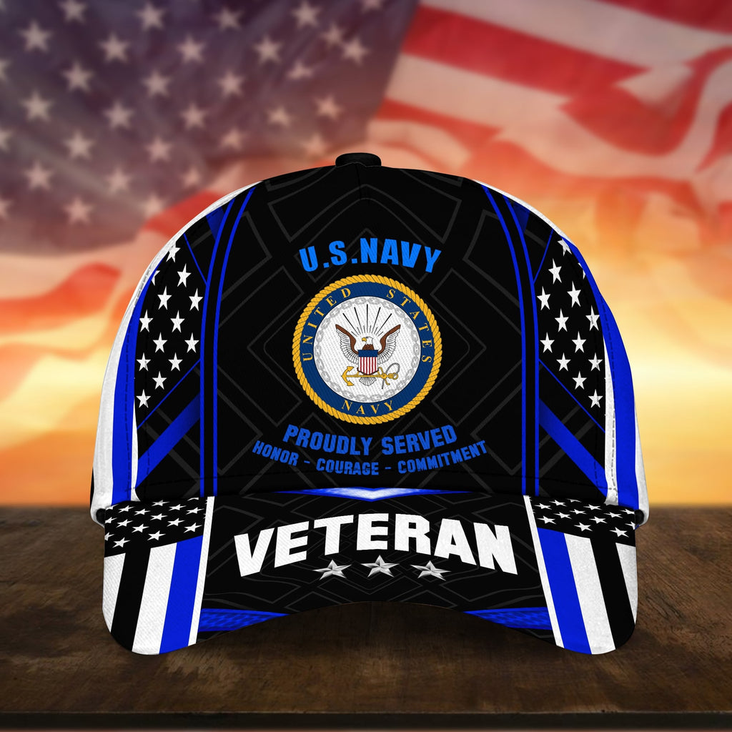 Premium U.S Multiple Service Veteran 3D Cap