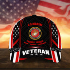 Premium U.S Multiple Service Veteran 3D Cap