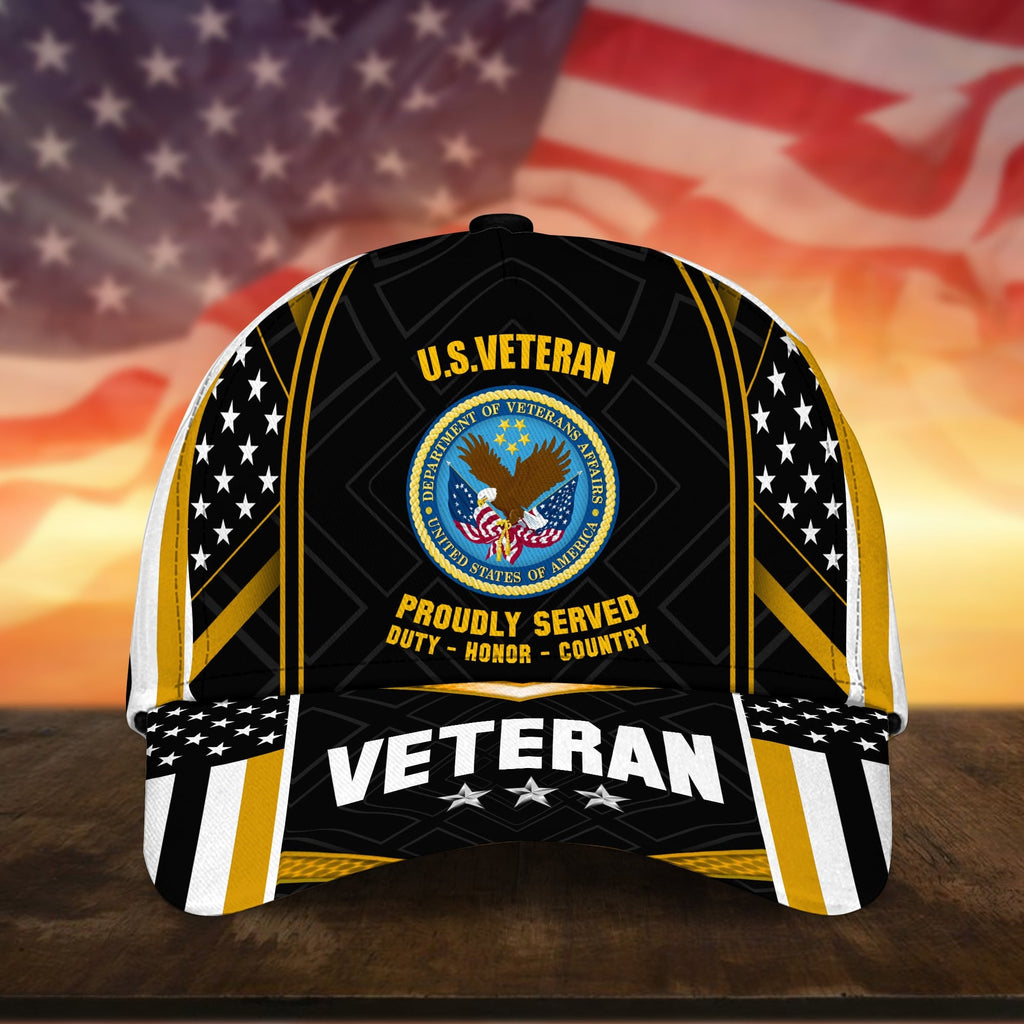 Premium U.S Multiple Service Veteran 3D Cap