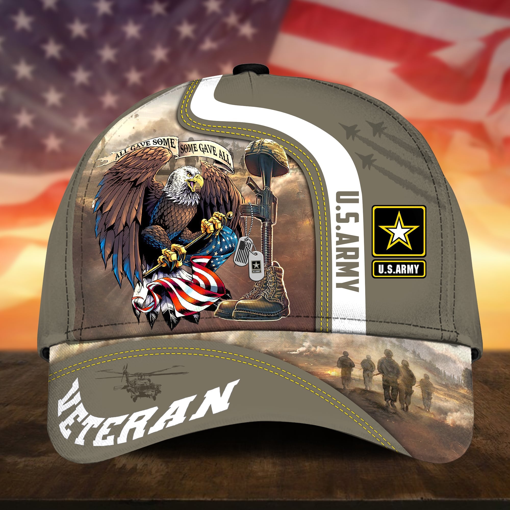 Premium All Gave Some Some Gave All US Veteran Cap