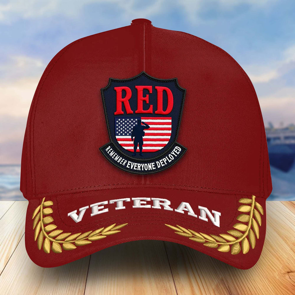 Premium US Veterans Embroidered Baseball Hats, Gifts For Veterans On Father's Day, Armed Forces Day, Independence Day, Veterans Day.