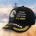 Premium USMC Embroidered Baseball Hats, Gifts For Marine Veterans On Father's Day, Armed Forces Day, Independence Day, Veterans Day.