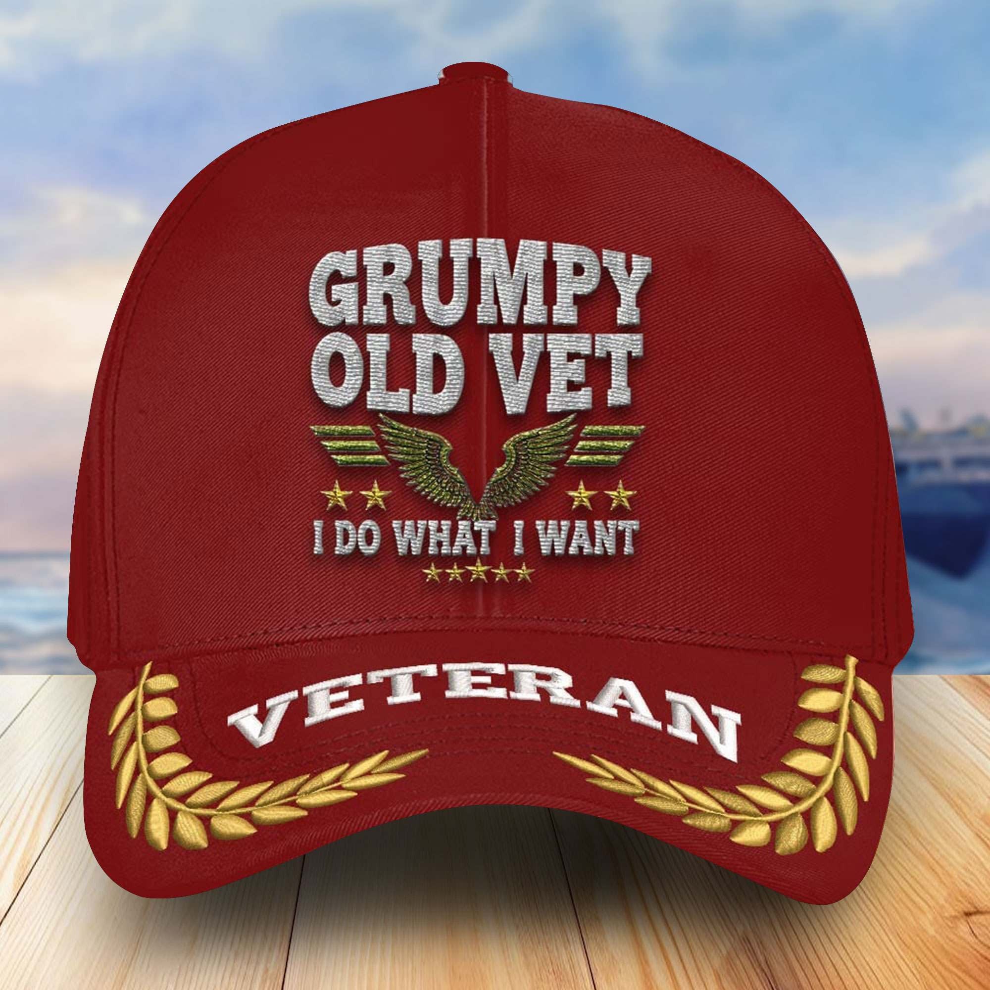 Premium US Veterans Embroidered Baseball Hats, Gifts For Veterans On Father's Day, Armed Forces Day, Independence Day, Veterans Day.
