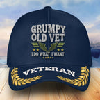 Premium US Veterans Embroidered Baseball Hats, Gifts For Veterans On Father's Day, Armed Forces Day, Independence Day, Veterans Day.