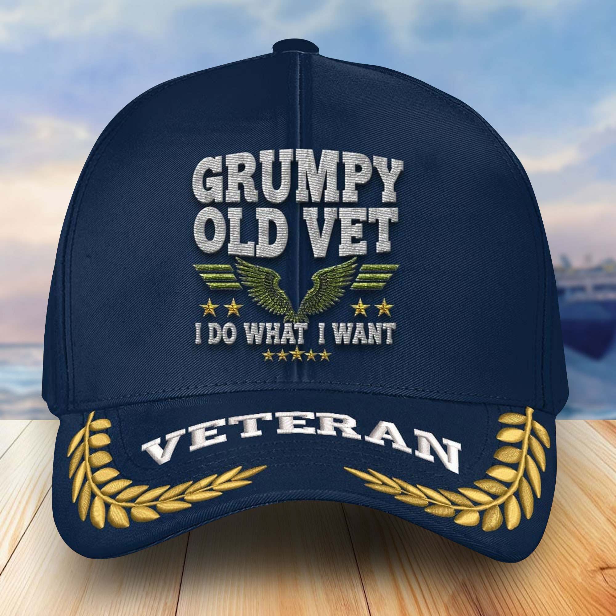 Premium US Veterans Embroidered Baseball Hats, Gifts For Veterans On Father's Day, Armed Forces Day, Independence Day, Veterans Day.