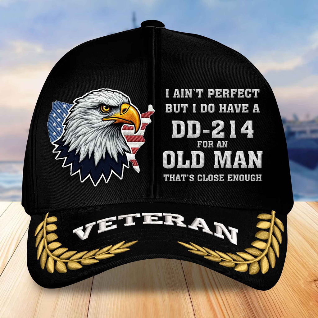 Premium US Veterans Embroidered Baseball Hats, Gifts For Veterans On Father's Day, Armed Forces Day, Independence Day, Veterans Day.