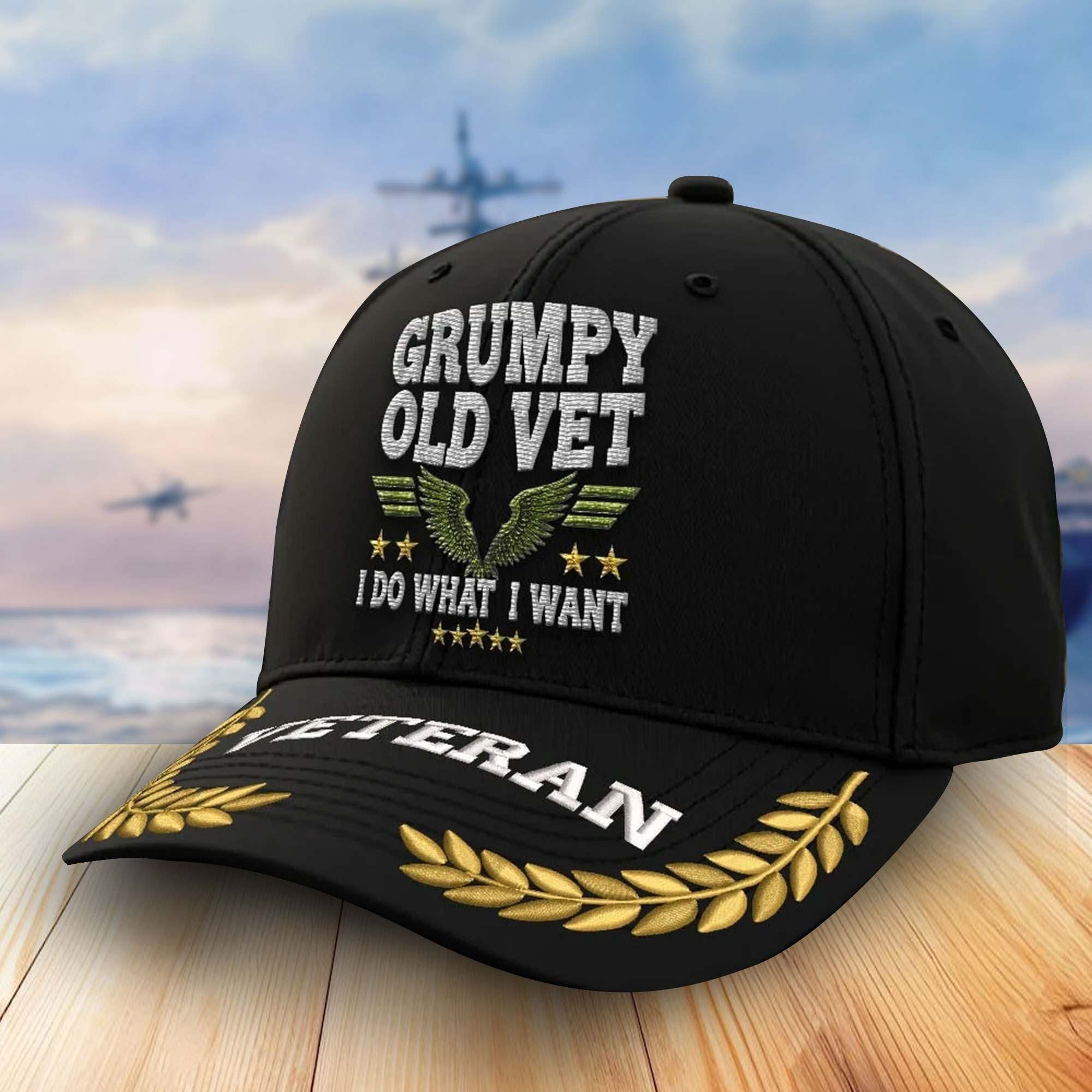 Premium US Veterans Embroidered Baseball Hats, Gifts For Veterans On Father's Day, Armed Forces Day, Independence Day, Veterans Day.