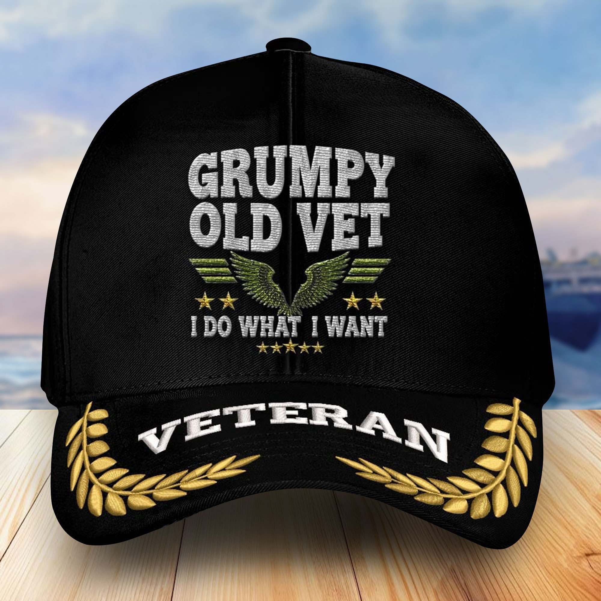 Premium US Veterans Embroidered Baseball Hats, Gifts For Veterans On Father's Day, Armed Forces Day, Independence Day, Veterans Day.