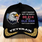 Premium US Veterans Embroidered Baseball Hats, Gifts For Veterans On Father's Day, Armed Forces Day, Independence Day, Veterans Day.