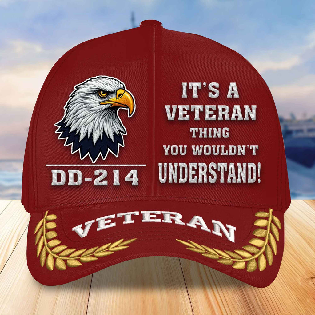 Premium US Veterans Embroidered Baseball Hats, Gifts For Veterans On Father's Day, Armed Forces Day, Independence Day, Veterans Day.