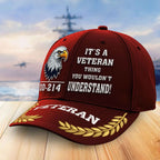 Premium US Veterans Embroidered Baseball Hats, Gifts For Veterans On Father's Day, Armed Forces Day, Independence Day, Veterans Day.