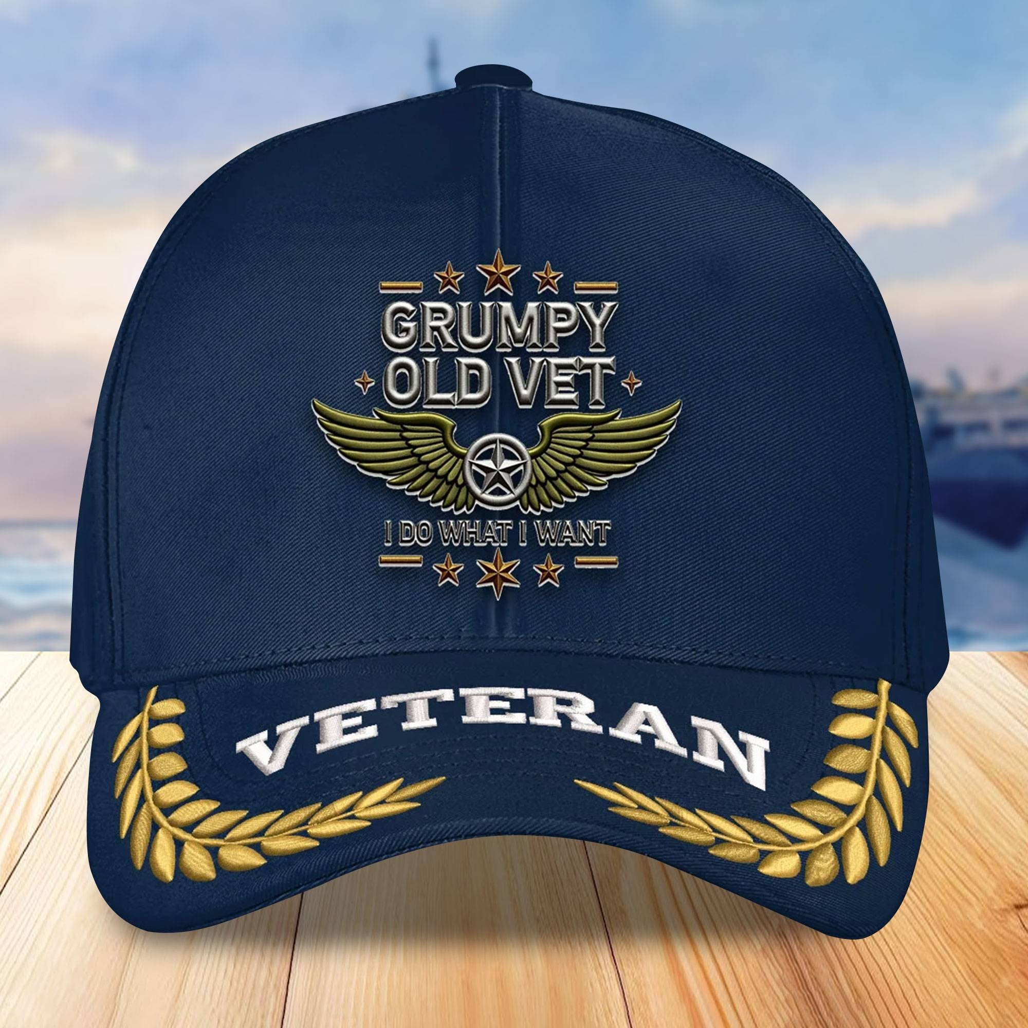 Premium US Veterans Embroidered Baseball Hats, Gifts For Veterans On Father's Day, Armed Forces Day, Independence Day, Veterans Day.