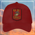 Premium USMC Embroidered Hats, Gifts For Marine Veteran, Gifts On Father's Day, Armed Forces Day, Independence Day, Veterans Day.