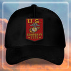 Premium USMC Embroidered Hats, Gifts For Marine Veteran, Gifts On Father's Day, Armed Forces Day, Independence Day, Veterans Day.