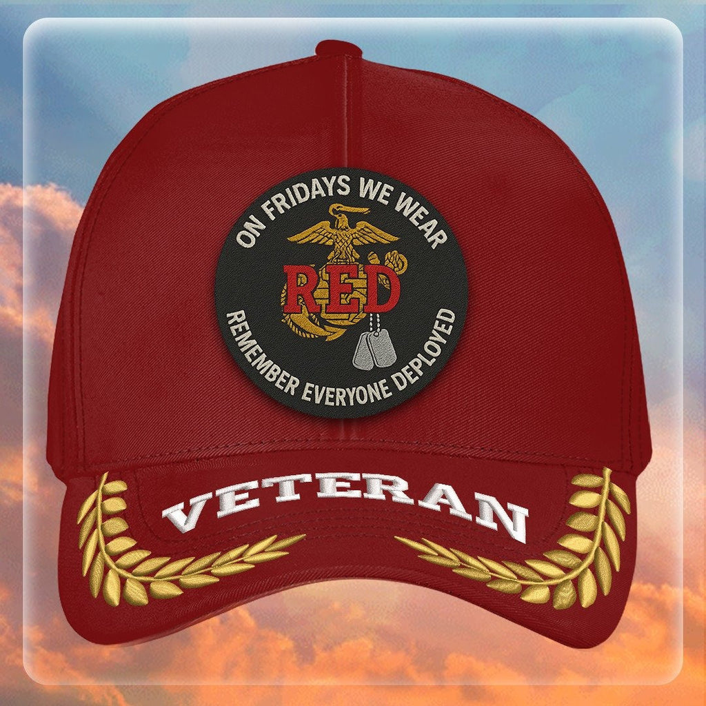 Premium USMC Embroidered Hats, Gifts For Marine Veteran, Gifts On Father's Day, Armed Forces Day, Independence Day, Veterans Day.
