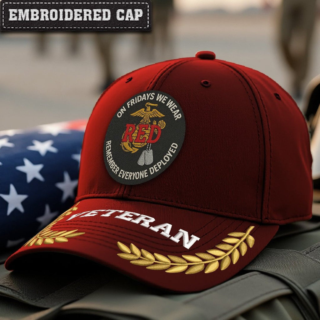 Premium USMC Embroidered Hats, Gifts For Marine Veteran, Gifts On Father's Day, Armed Forces Day, Independence Day, Veterans Day.