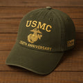 Premium USMC Embroidered Hats, 250th Anniversary Marine Corps Hat, Gifts For Marine Veteran, Gifts On Father's Day, Veterans Day.