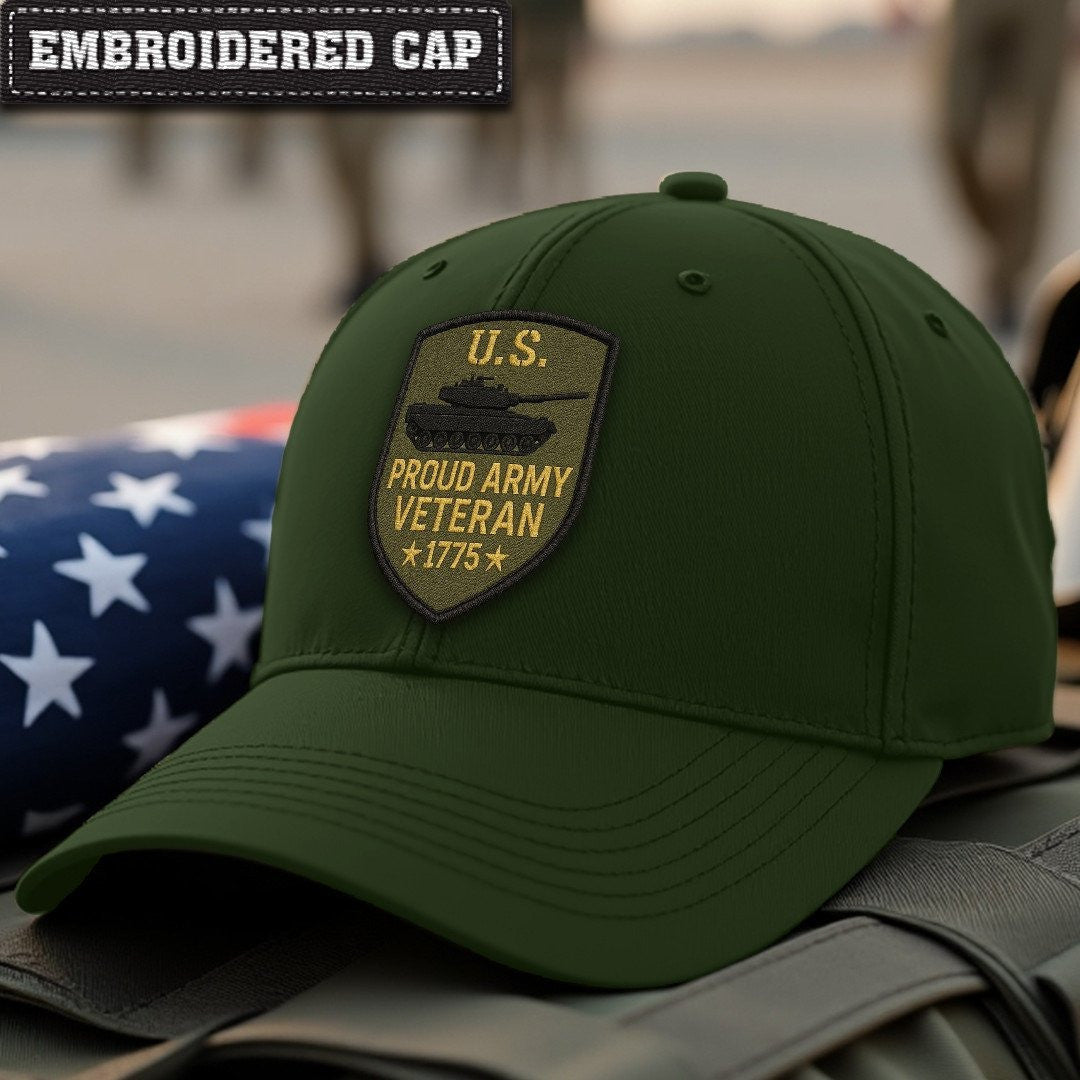 Premium US Army Embroidered Hats, Gifts For Army Veteran, Gifts On Father's Day, Armed Forces Day, Independence Day, Veterans Day.