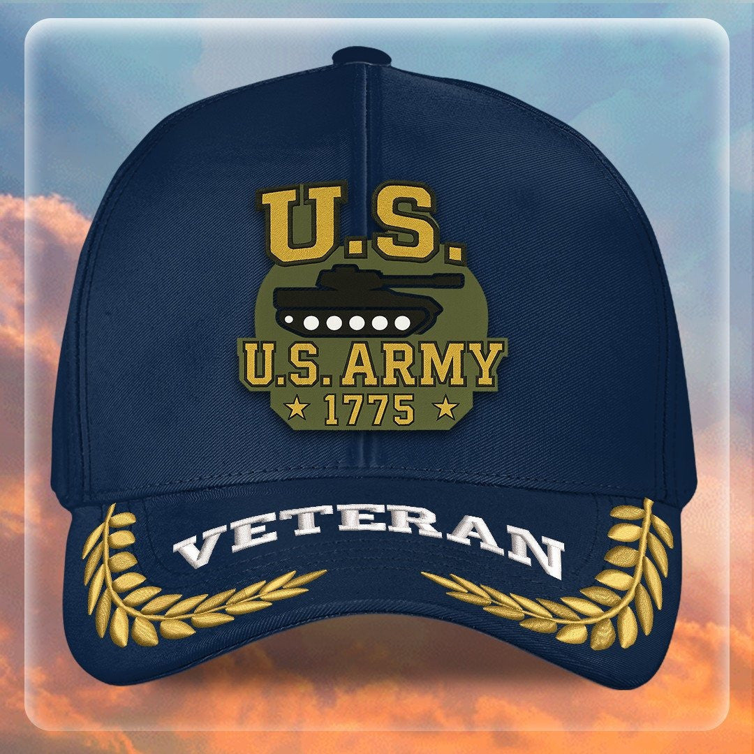 Premium US Army Embroidered Hats, Gifts For Army Veteran, Gifts On Father's Day, Armed Forces Day, Independence Day, Veterans Day.