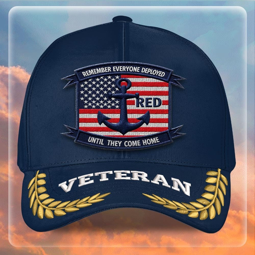 Premium US Navy Embroidered Hats, Gifts For Navy Veteran, Gifts On Father's Day, Armed Forces Day, Independence Day, Veterans Day.