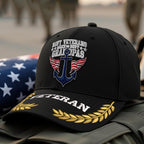Premium US Navy Embroidered Hats, Gifts For Navy Veteran, Gifts On Father's Day, Armed Forces Day, Independence Day, Veterans Day.