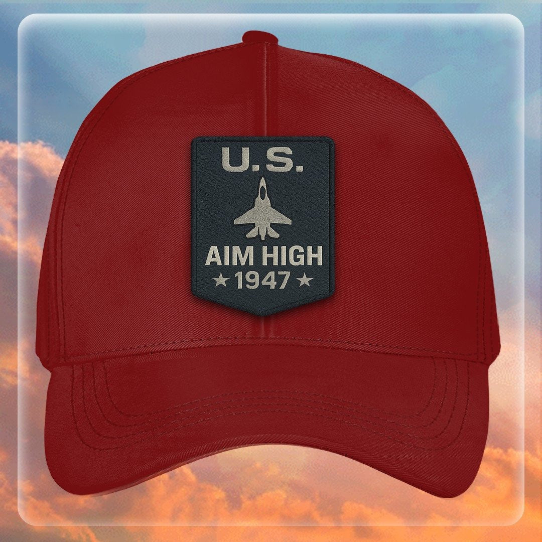 Premium USAF Embroidered Hats, Gifts For Air Force Veteran, Gifts On Father's Day, Armed Forces Day, Independence Day, Veterans Day.