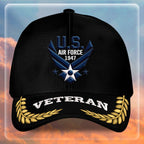 Premium USAF Embroidered Hats, Gifts For Air Force Veteran, Gifts On Father's Day, Armed Forces Day, Independence Day, Veterans Day.