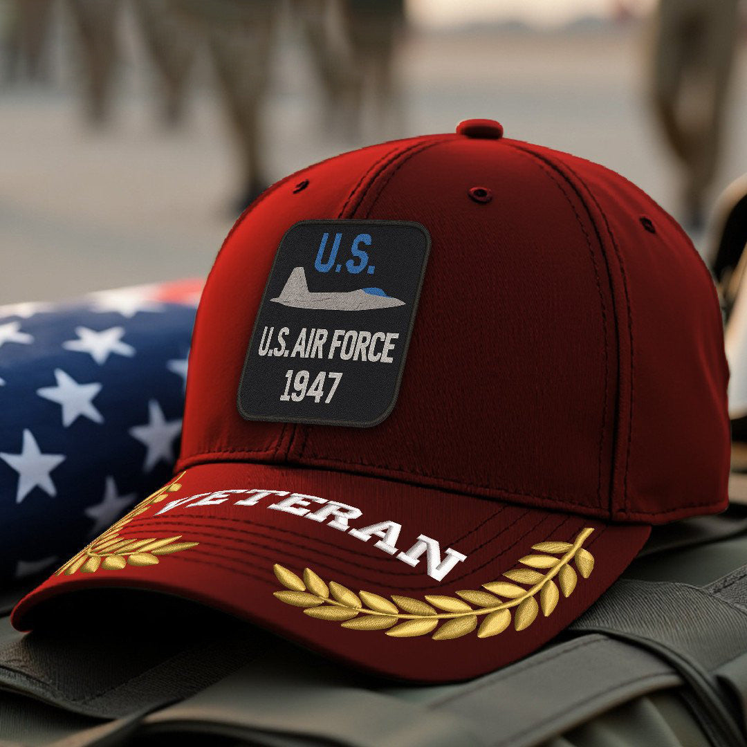 Premium USAF Embroidered Hats, Gifts For Air Force Veteran, Gifts On Father's Day, Armed Forces Day, Independence Day, Veterans Day.