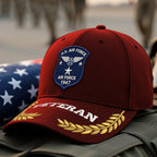 Premium USAF Embroidered Hats, Gifts For Air Force Veteran, Gifts On Father's Day, Armed Forces Day, Independence Day, Veterans Day.