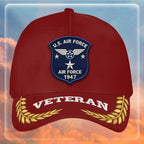 Premium USAF Embroidered Hats, Gifts For Air Force Veteran, Gifts On Father's Day, Armed Forces Day, Independence Day, Veterans Day.
