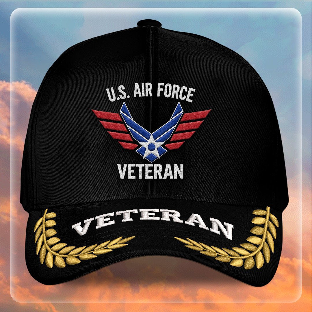 Premium USAF Embroidered Hats, Gifts For Air Force Veteran, Gifts On Father's Day, Armed Forces Day, Independence Day, Veterans Day.