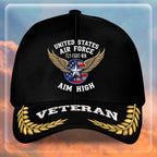 Premium USAF Embroidered Hats, Gifts For Air Force Veteran, Gifts On Father's Day, Armed Forces Day, Independence Day, Veterans Day.