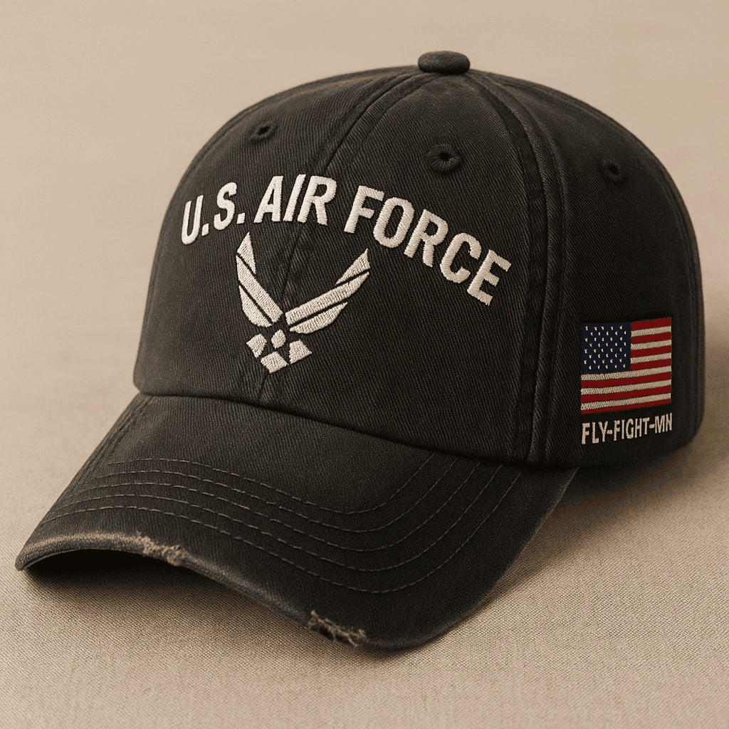 Premium USAF Embroidered Hats, Gifts For Air Force Veteran, Gifts On Father's Day, Armed Forces Day, Independence Day, Veterans Day.