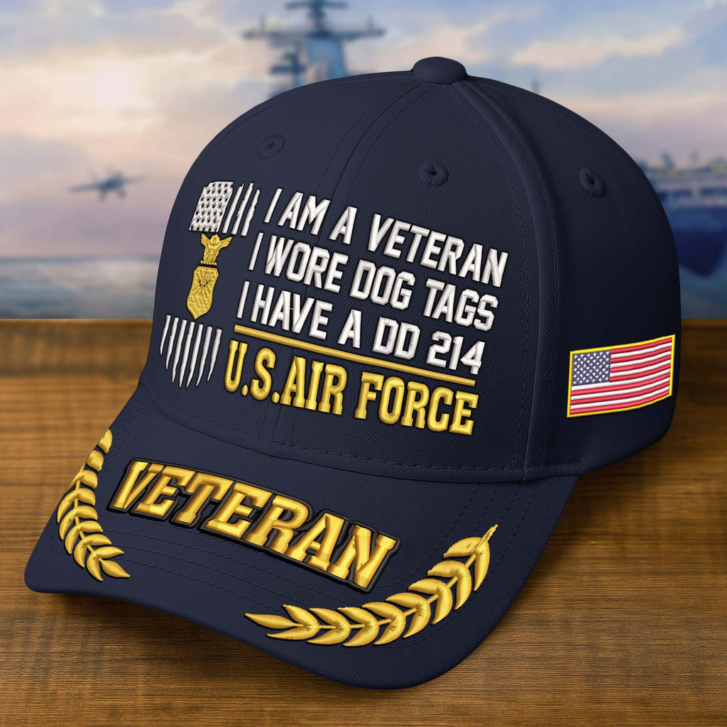Premium Embroidered US Veterans Hats  Gifts for US Veterans, Gifts on Veterans Day