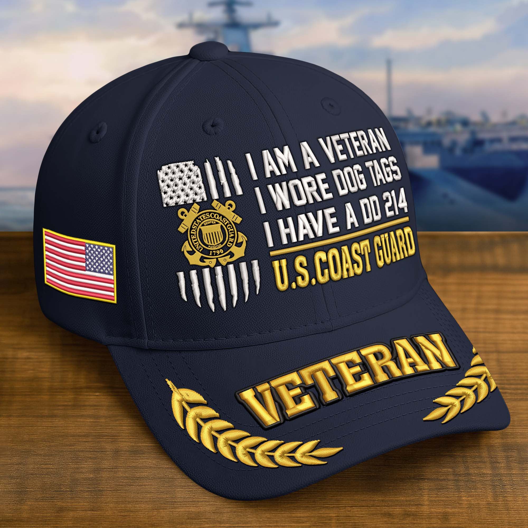 Premium Embroidered US Veterans Hats  Gifts for US Veterans, Gifts on Veterans Day