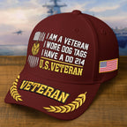 Premium Embroidered US Veterans Hats  Gifts for US Veterans, Gifts on Veterans Day